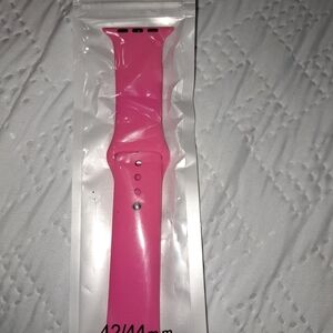 Hot Pink Silicone Watch Band For Apple 42/44mm NEW